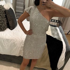BRAND NEW WITH TAGS Parker One Shoulder Sequin Dress